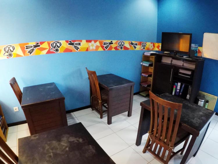 オープンウォーターコースのクラスルーム